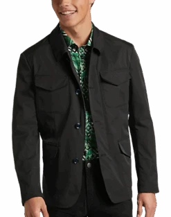 Paisley & Gray Slim Fit Casual Jacket, Black