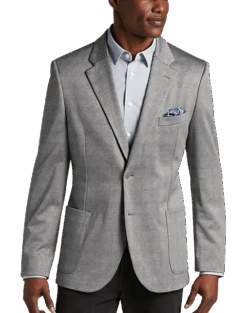 Awearness Kenneth Cole Modern Fit Soft Jacket, Gray Plaid