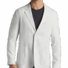 Awearness Kenneth Cole Modern Fit Heathered Knit Soft Jacket, Ivory