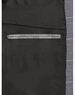 Michael Strahan Modern Fit Notch Lapel Crepe Knit Soft Jacket, Pink Glen Plaid -Gentleman’s Outlet Store MW40 6NGA 97 MICHAEL STRAHAN PINK ALT2