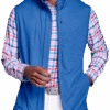 Johnston & Murphy Modern Fit XC4 Performance Full Zip Vest, Blue
