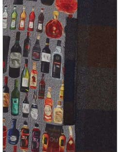 Paisley & Gray Slim Fit Topcoat, Wine Buffalo Plaid -Gentleman’s Outlet Store MW40 719K 01 PAISLEY GRAY NAVY ALT4