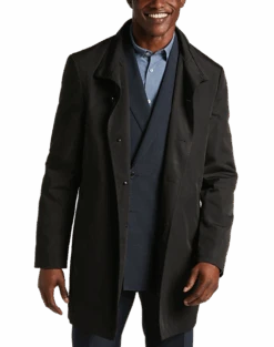 Calvin Klein Slim Fit Raincoat, Black