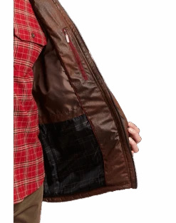 Rainforest Classic Fit Coat, Cognac -Gentleman’s Outlet Store MW40 71F7 19 RAINFOREST COGNAC ALT2