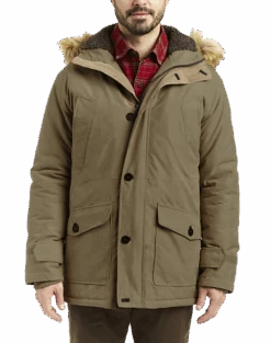 Rainforest Classic Fit Hooded Parka, Tan