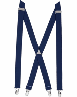 Egara Black Argyle Clip Suspenders