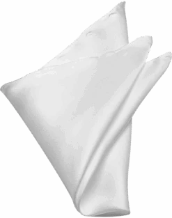 Joseph & Feiss Gold Pocket Square, White