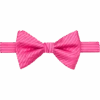 Egara Pre-Tied Bow Tie, Fuchsia Stripe