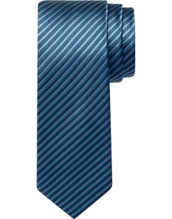 Egara Skinny Tie, Silver Stripe