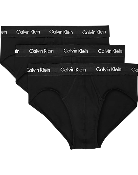 Calvin Klein Classic Fit Cotton Briefs, 3-Pack, Black 1 Calvin Klein Classic Fit Cotton Briefs, 3-Pack, Black