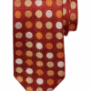 Joseph Abboud Narrow Tie, Red Multi Dots