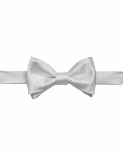 Egara Pre-Tied Formal Bow Tie, White