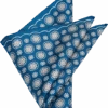 Pronto Uomo Pocket Square, Navy Medallion