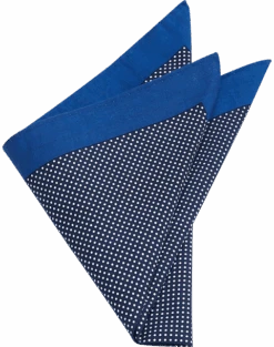 Joseph Abboud Pocket Square, Navy Dot