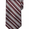 Pronto Uomo Narrow Tie, Burgundy Stripe