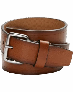 Cole Haan Burnished Edge Belt, British Tan