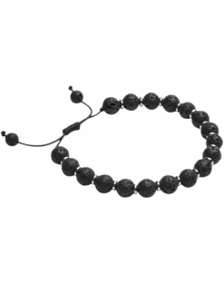 Pronto Uomo Tiger Eye & Gunmetal Bracelet, Black