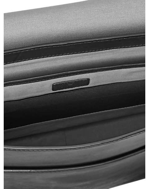 Joseph Abboud Messenger Style Briefcase, Black 2 Joseph Abboud Messenger Style Briefcase, Black - Image 2