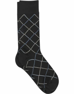 Egara Socks, Black Argyle