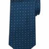 Awearness Kenneth Cole Narrow Tie, Navy Square Dot