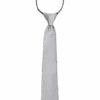 Egara Boys Zipper Tie, Silver