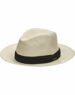 Biltmore Woven Safari Hat, Bone White