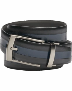 Joseph Abboud Reversible Leather Belt, Burgundy