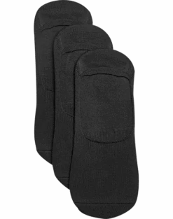 Egara Sneaker Liner Socks, Black 3-Pack