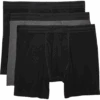 Egara Slim Fit Boxer Briefs, 3-Pack, Black & Gray