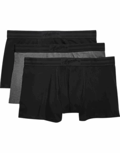 Egara Trunks, 3-Pack, Black & Gray