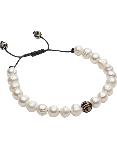 Pronto Uomo Bracelet, White Pearl 1 Pronto Uomo Bracelet, White Pearl