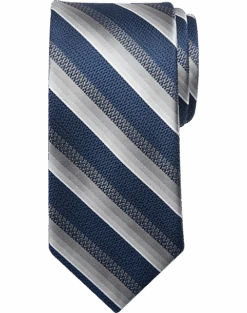 Michael Strahan Narrow Tie, Navy Stripe