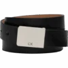 Calvin Klein Plaque Buckle Belt, Black