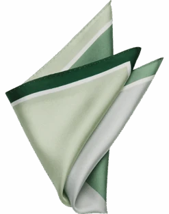 Pronto Uomo Pocket Square, Green