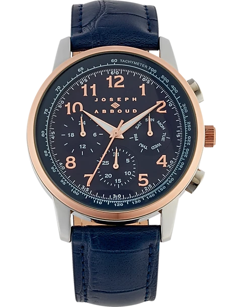 Joseph Abboud Watch, Navy Blue & Rose Gold 1 Joseph Abboud Watch, Navy Blue & Rose Gold