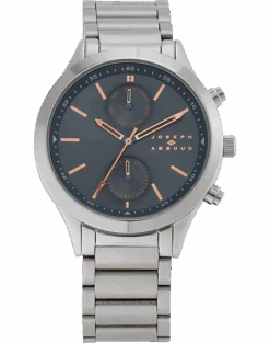 Joseph Abboud Watch, Silver & Slate Gray