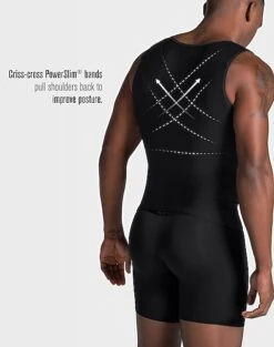 Leo By Leonisa Body Shaper Vest With Back Support, Black 7 Leo By Leonisa Body Shaper Vest With Back Support, Black -Gentleman’s Outlet Store MW40 8YFU 02 LEO USA BLACK ALT3