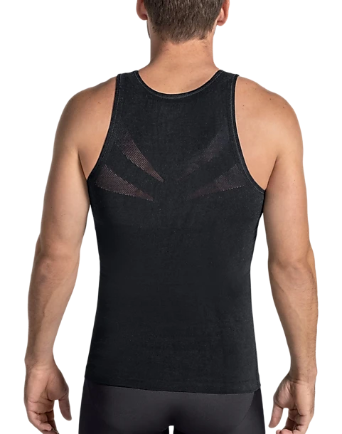 Leo By Leonisa Seamless Compression Tank, Black 2 Leo By Leonisa Seamless Compression Tank, Black - Image 2