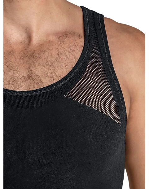 Leo By Leonisa Seamless Compression Tank, Black 4 Leo By Leonisa Seamless Compression Tank, Black - Image 4