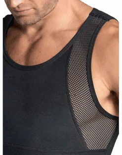 Leo By Leonisa Firm Compression Shaper Tank, White -Gentleman’s Outlet Store MW40 8YG7 02 LEO USA BLACK ALT2