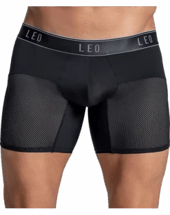 Leo By Leonisa Mesh Boxer Briefs, Blue