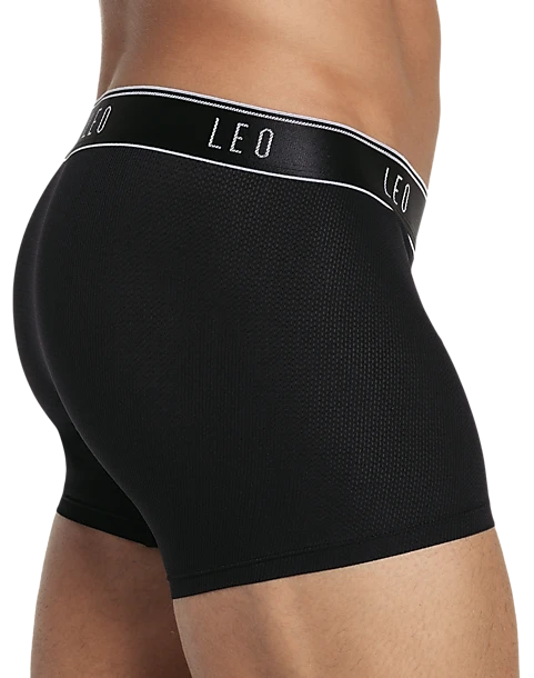 Leo By Leonisa Ultra-Light Trunks, Black 2 Leo By Leonisa Ultra-Light Trunks, Black - Image 2