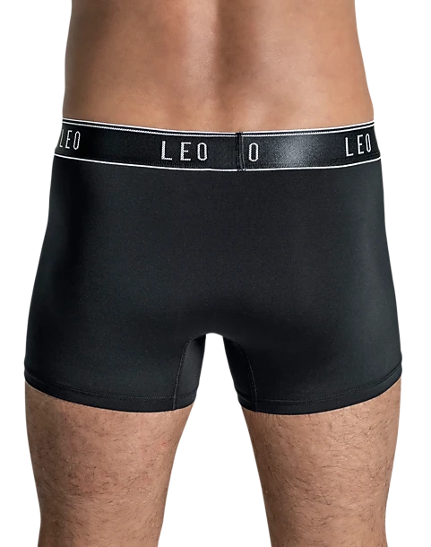 Leo By Leonisa Microfiber Trunks, Black 3 Leo By Leonisa Microfiber Trunks, Black - Image 3