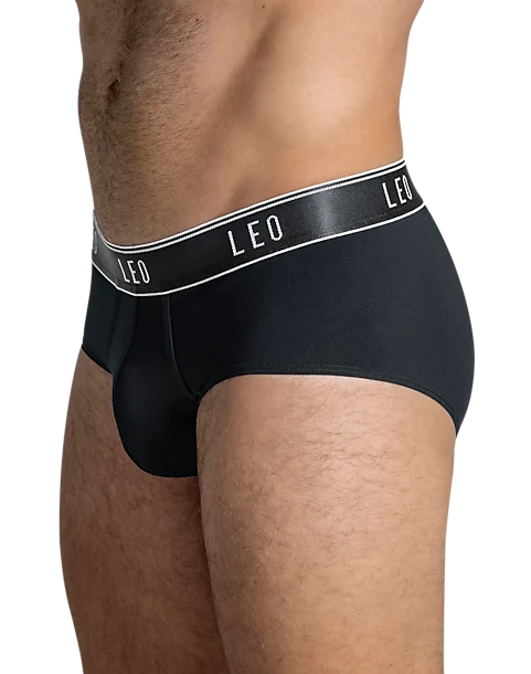 Leo By Leonisa Microfiber Briefs, Black 2 Leo By Leonisa Microfiber Briefs, Black - Image 2