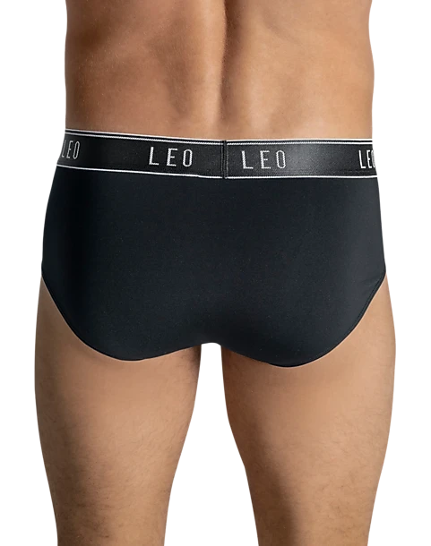 Leo By Leonisa Microfiber Briefs, Black 3 Leo By Leonisa Microfiber Briefs, Black - Image 3